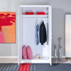 Wohnen Kleiderschränke|Kleiderschränke*Dielenschrank Nabrosia in Weiß