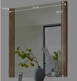 Wohnen Spiegel|Flurspiegel*Dielenspiegel Xesta in Sonoma Eiche