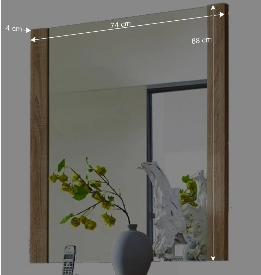 Wohnen Spiegel|Flurspiegel*Dielenspiegel Xesta in Sonoma Eiche
