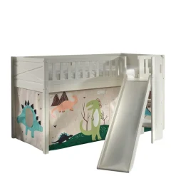 Wohnen Kindermöbel|Kinderbetten*Dino Hochbett mit schräger Rutsche - Champ