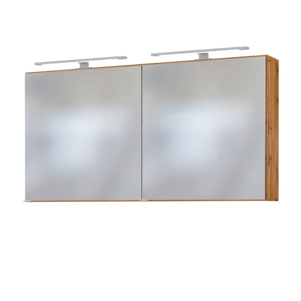 Wohnen Glasmöbel|Badezimmer Komplett*Doppel Unterbeckenschrank Set - Userina (dreiteilig)