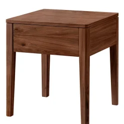 Wohnen Doppelbett aus Nussbaum mit Stahlfüßen - Gedessa