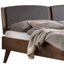 Wohnen Graue Möbel|Braune Möbel*Doppelbett Gestell aus Nussbaum geölt - Carloletta