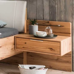 Wohnen Doppelbett im Set mit Nachtkommoden - Krofun (dreiteilig)