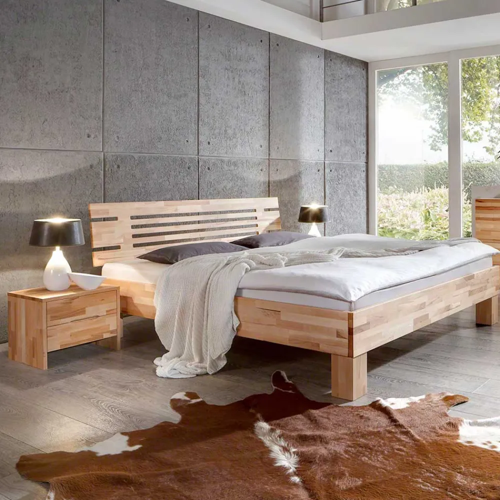 Wohnen Betten|Betten*Doppelbett Kombi Zeremonia mit zwei Nachtkommoden (dreiteilig)