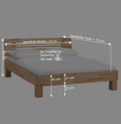 Wohnen Betten|Betten*Doppelbett Kombi Zeremonia mit zwei Nachtkommoden (dreiteilig)