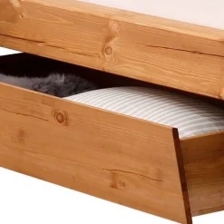 Wohnen Doppelbett mit Kufengestell aus Holz - Kalastania