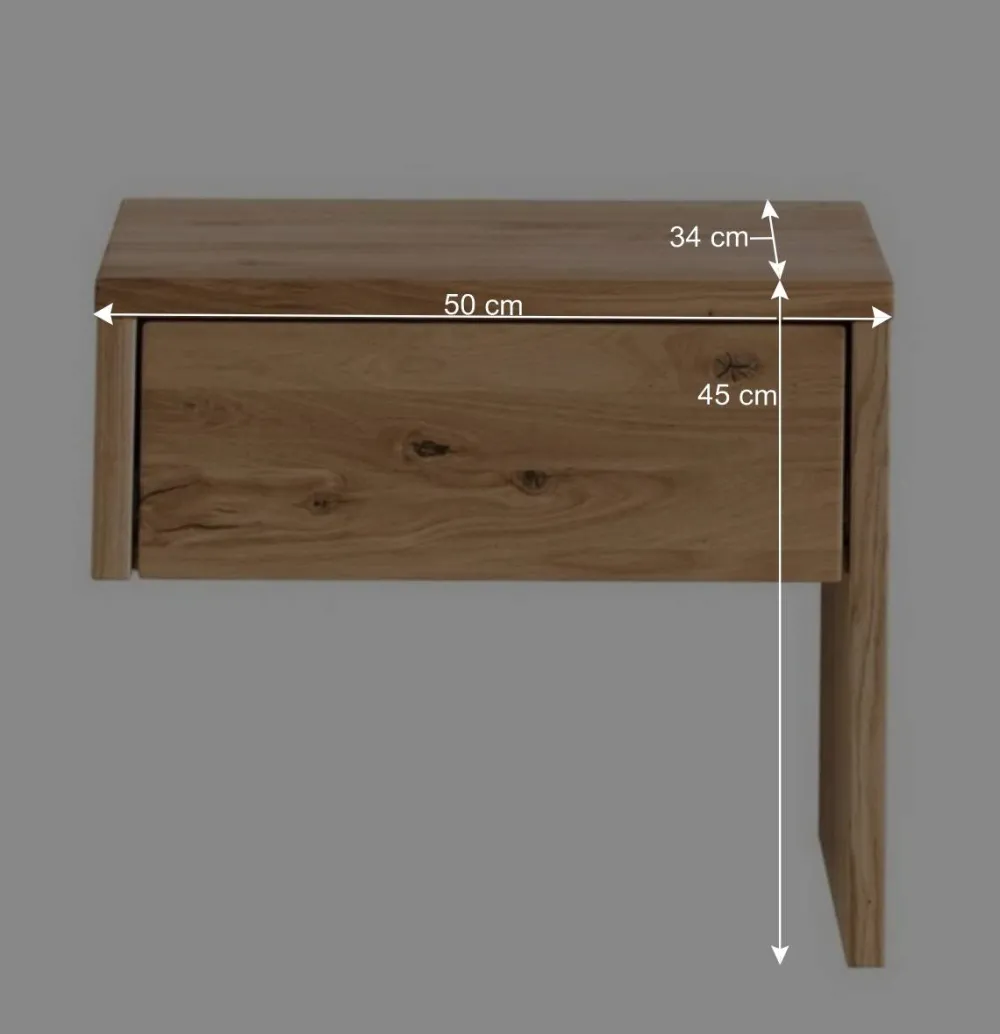 Wohnen Naturholzmöbel|Betten*Doppelbett mit Nachtkonsolen Set - Aryvano (dreiteilig)