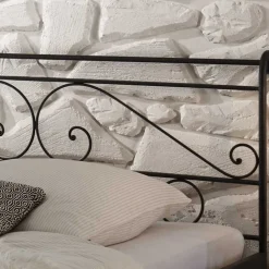 Wohnen Doppelbett Mohammed in Schwarz