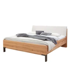 Wohnen Graue Möbel*Doppelbett Set mit Nachtkommoden - Krofun (dreiteilig)