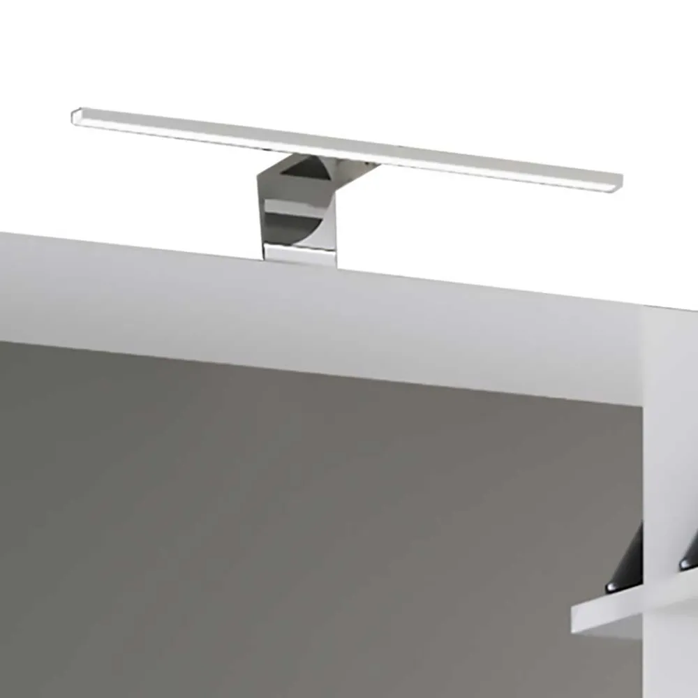 Wohnen Doppelter Badspiegel mit Regal in Weiß - Ynvinata