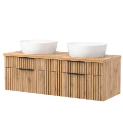 Wohnen Doppelter Waschtisch mit vier Schubladen - Crystoga