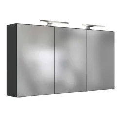 Wohnen Glasmöbel|Badezimmer Komplett*Doppel-Waschplatz & Badezimmerschränke - Endely (dreiteilig)