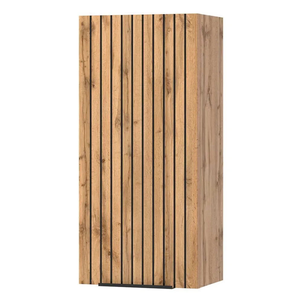 Wohnen Doppel-Waschtisch & Lichtspiegel & Oberschrank - Crystoga (vierteilig)