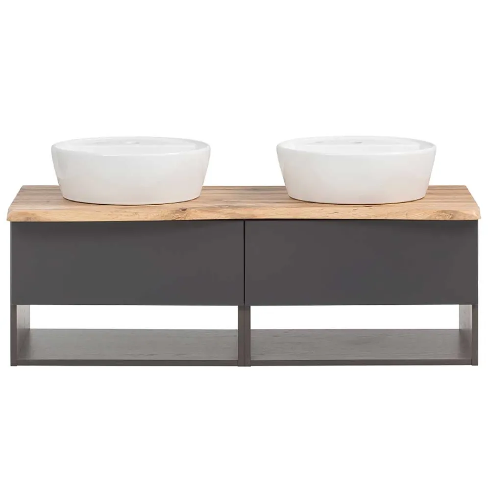 Wohnen Waschtisch|Waschbeckenunterschränke*Doppel-Waschtisch für die Wandmontage - Breznia