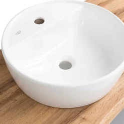 Wohnen Waschtisch|Waschbeckenunterschränke*Doppel-Waschtisch für die Wandmontage - Breznia