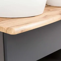 Wohnen Waschtisch|Waschbeckenunterschränke*Doppel-Waschtisch für die Wandmontage - Breznia