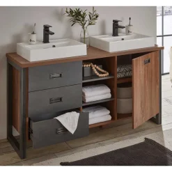 Wohnen Doppelwaschtisch mit zwei Aufsatzwaschbecken - Forawas