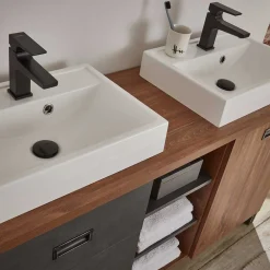 Wohnen Doppelwaschtisch mit zwei Aufsatzwaschbecken - Forawas
