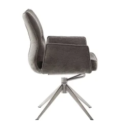 Wohnen Wohnzimmerstühle*Drehbare Armlehnenstühle mit Taschenfederkern - Obanya (2er Set)