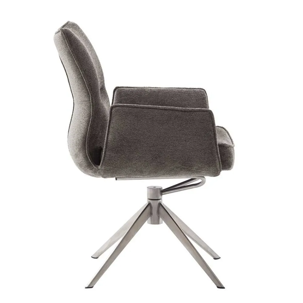 Wohnen Wohnzimmerstühle*Drehbare Armlehnenstühle mit Taschenfederkern - Obanya (2er Set)