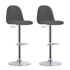 Wohnen Barhocker|Hocker*Drehbare Barstühle in Anthrazit - Typon (2er Set)