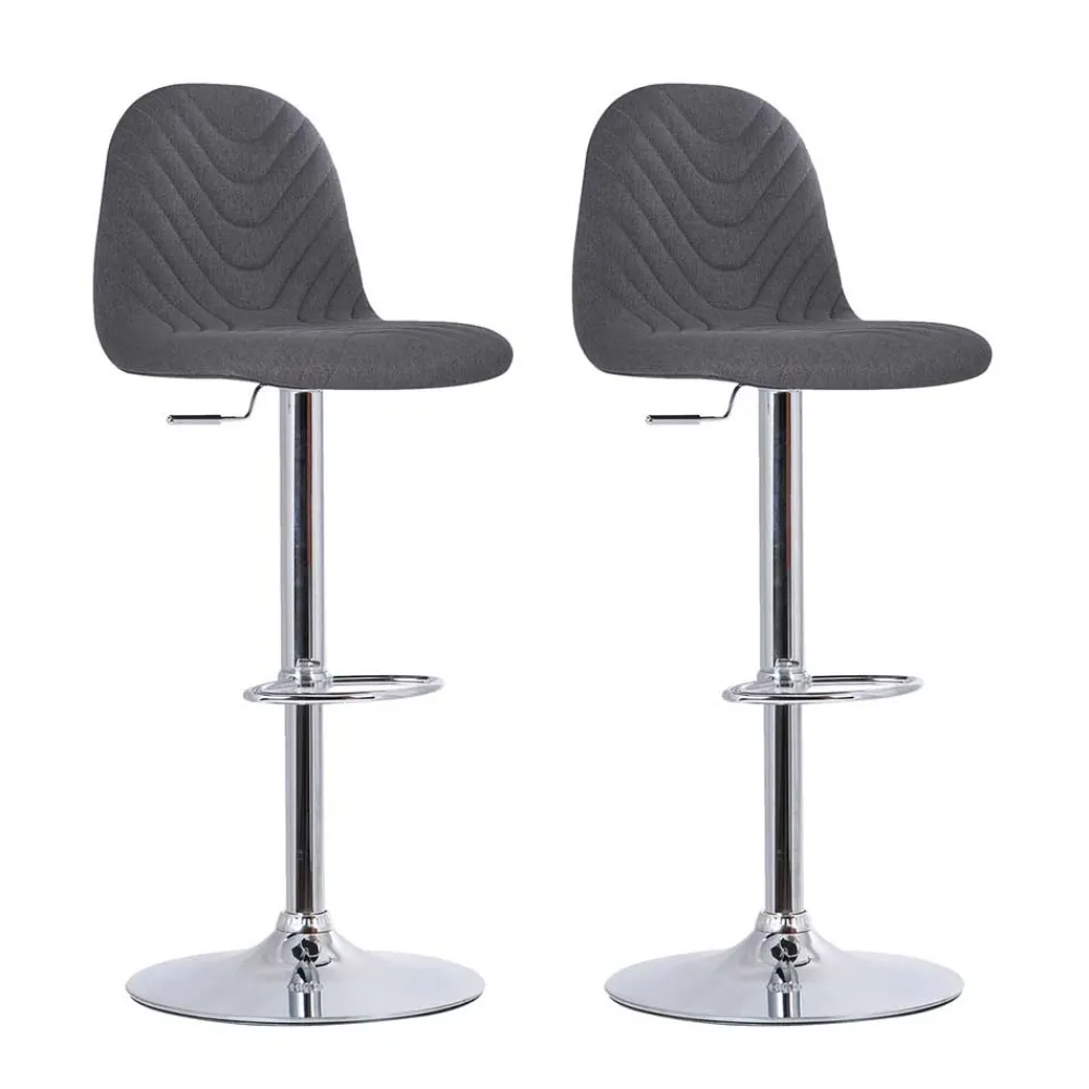 Wohnen Barhocker|Hocker*Drehbare Barstühle in Anthrazit - Typon (2er Set)