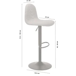 Wohnen Barhocker|Hocker*Drehbare Barstühle in Anthrazit - Typon (2er Set)