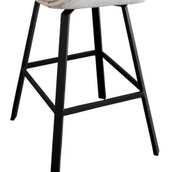 Wohnen Skandinavische Möbel|Schwarze Möbel*Drehbare Barstühle in Beige - Taja (2er Set)