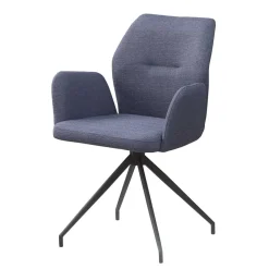 Wohnen Küchenstühle|Esszimmerstühle*Drehbarer Armlehnenstuhl in Dunkelgrau - Bowies