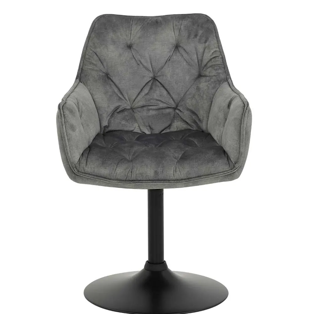 Wohnen Bürostühle*Drehbarer Armlehnenstuhl mit Tellerfuß - Odense (2er Set)