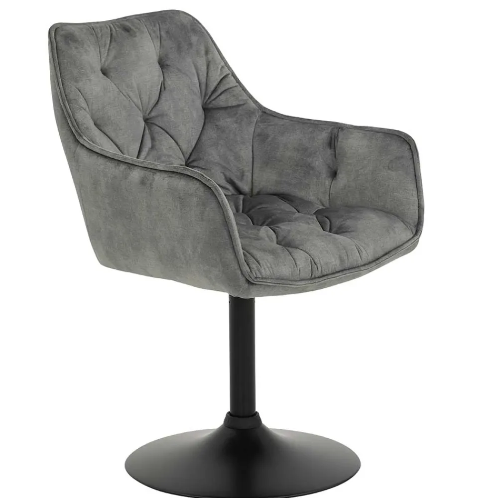 Wohnen Bürostühle*Drehbarer Armlehnenstuhl mit Tellerfuß - Odense (2er Set)