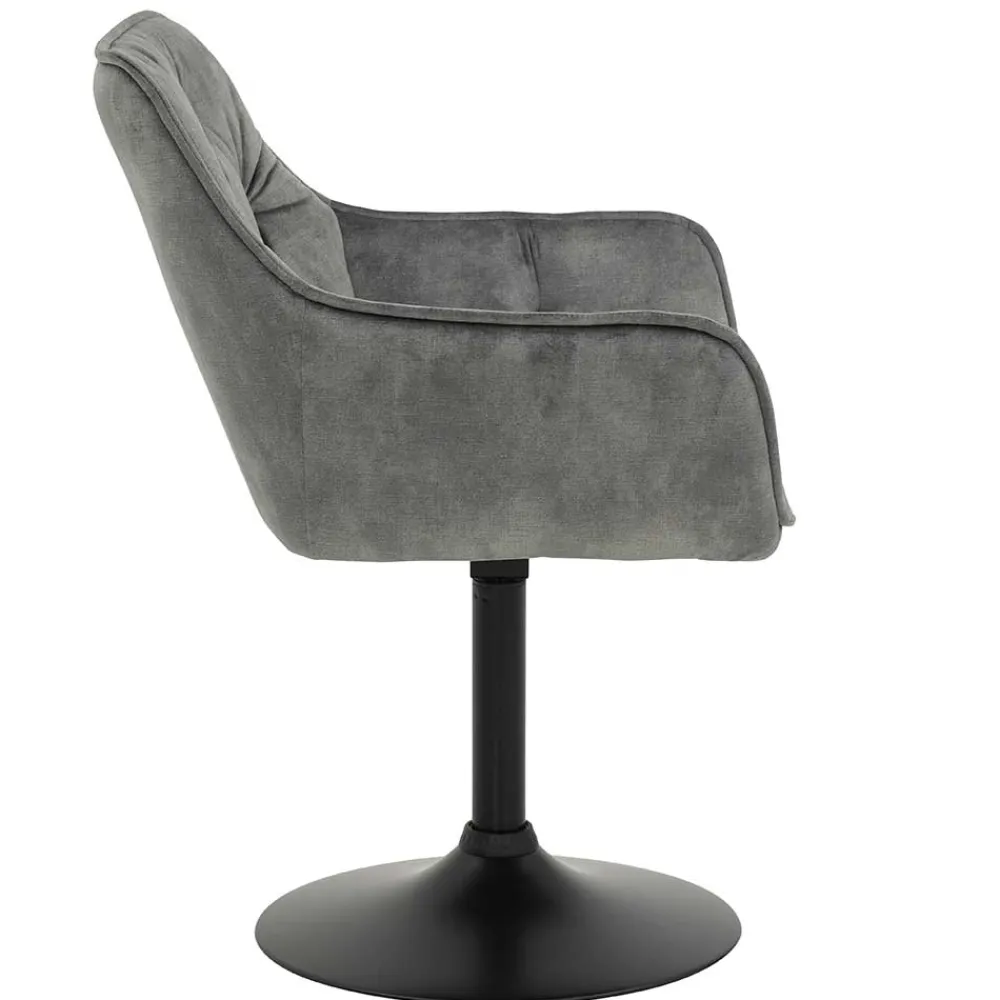 Wohnen Bürostühle*Drehbarer Armlehnenstuhl mit Tellerfuß - Odense (2er Set)