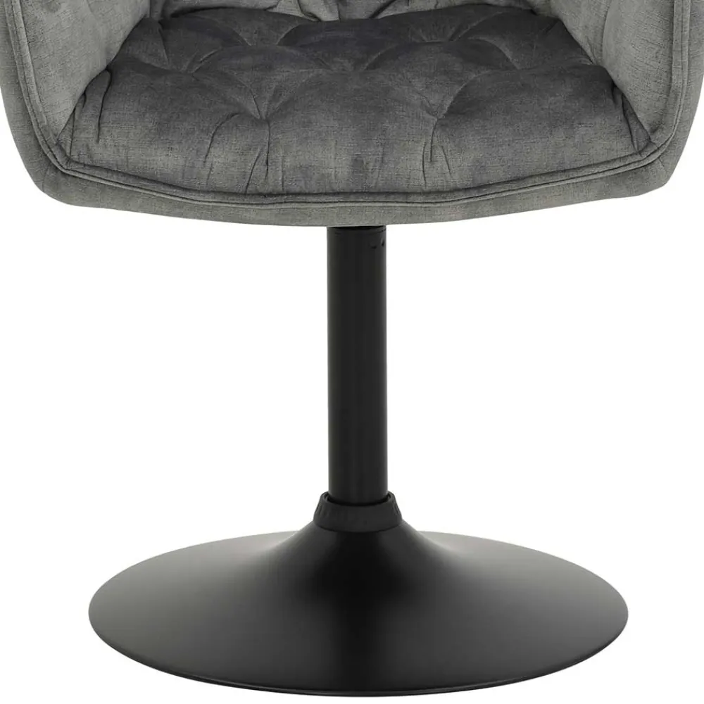 Wohnen Bürostühle*Drehbarer Armlehnenstuhl mit Tellerfuß - Odense (2er Set)