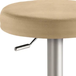 Wohnen Drehbarer Barhocker in Rund - Beige - Vironda