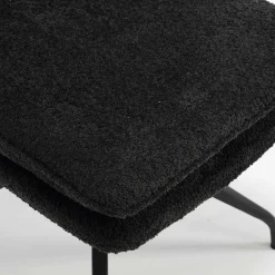 Wohnen Küchenstühle|Esszimmerstühle*Drehbarer Essstuhl in Anthrazit Boucle - Icoleran (2er Set)