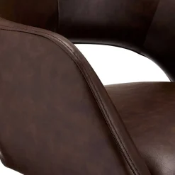 Wohnen Braune Möbel|Retro Möbel*Drehbarer Esstisch Stuhl mit Armlehnen - Viper (2er Set)