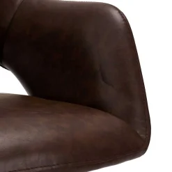 Wohnen Braune Möbel|Retro Möbel*Drehbarer Esstisch Stuhl mit Armlehnen - Viper (2er Set)