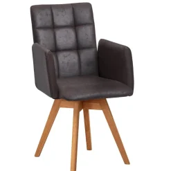 Wohnen Wohnzimmerstühle*Drehbarer Esszimmerstuhl mit Armlehnen - Corabia