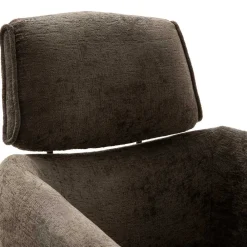 Wohnen Schwarze Möbel|Braune Möbel*Drehbarer Küchenstuhl mit Armlehnen - Ishi (2er Set)