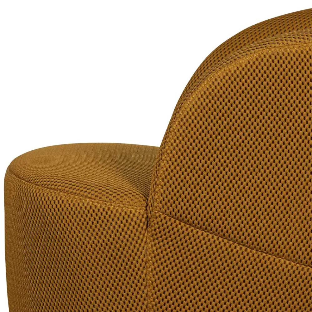 Wohnen Sessel & Hocker*Drehbarer Mesh-Sessel in Ocker - Londey