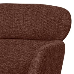 Wohnen Braune Möbel|Küchenstühle*Drehbarer Polsterstuhl in Kastanienbraun Stoff - Rajavo (2er Set)