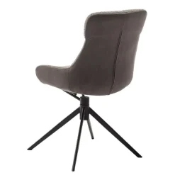 Wohnen Drehbarer Polsterstuhl in Schlamm - Suhanna (2er Set)