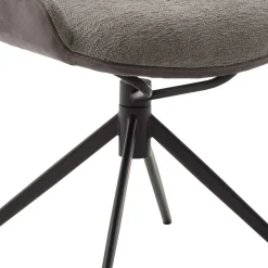 Wohnen Drehbarer Polsterstuhl in Schlamm - Suhanna (2er Set)