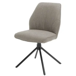 Wohnen Braune Möbel|Küchenstühle*Drehbarer Polsterstuhl in Hellbraun - Asticio (2er Set)