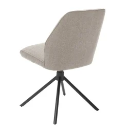 Wohnen Braune Möbel|Küchenstühle*Drehbarer Polsterstuhl in Hellbraun - Asticio (2er Set)