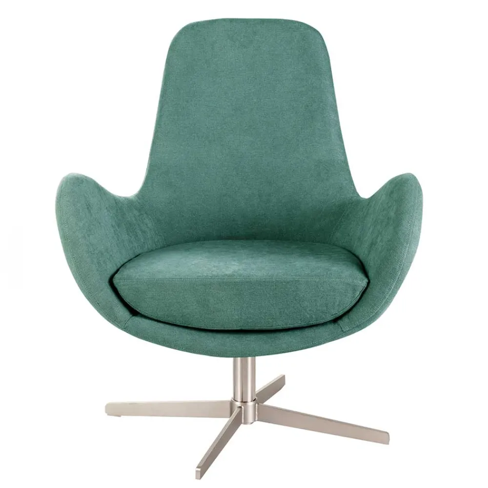 Wohnen Sessel & Hocker|Stühle*Drehbarer Retro Loungesessel in Türkis - Vitablo
