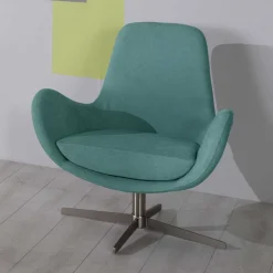 Wohnen Sessel & Hocker|Stühle*Drehbarer Retro Loungesessel in Türkis - Vitablo