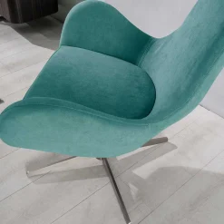 Wohnen Sessel & Hocker|Stühle*Drehbarer Retro Loungesessel in Türkis - Vitablo