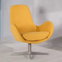 Wohnen Sessel & Hocker|Stühle*Drehbarer Retrosessel in Gelb - Phantom